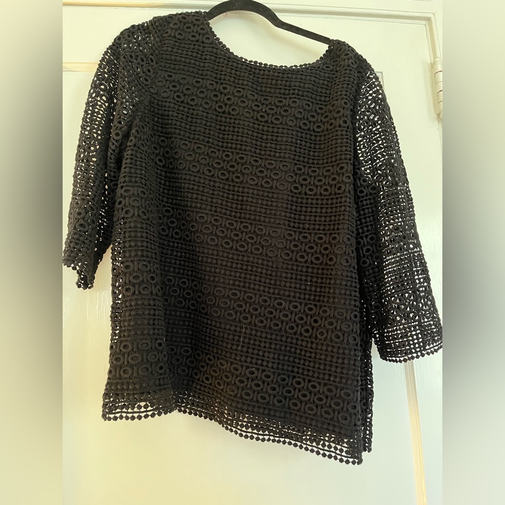 Talbots 3/4 quarter sleeve top